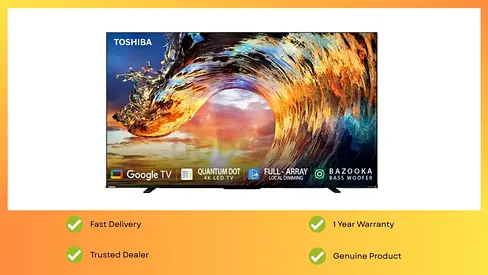 Toshiba 55 Inch 4K QLED Smart Television And 1 year Warranty