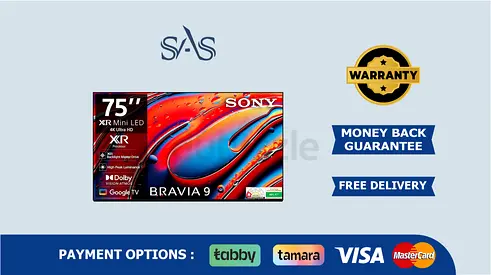 Sony 75 inch Tv | Bravia 9 | 4K Ultra HD AI | MiniLED | 75XR90 | Free Delivery | Warranty