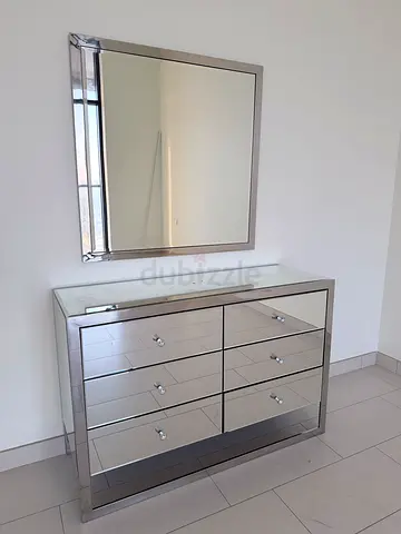 mirrored 6-drawer