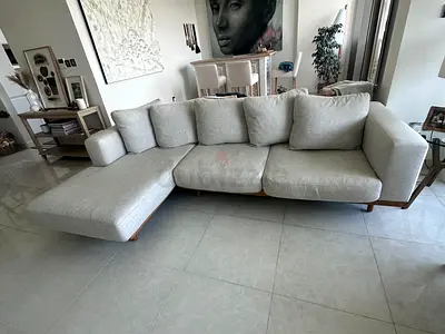 Great Condition Neat And Clean West Elm feather 🪶 filled L Shape Sofa