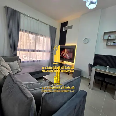 Luxurious apartment, one bedroom and a hall open view, fully furnished New with elegant furnishings and a fully equipped kitchen