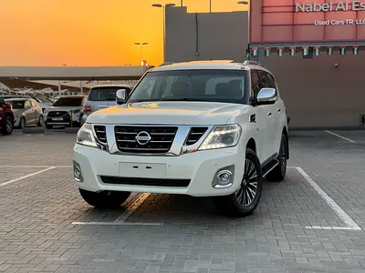 نيسان باترول V8 LE TITANIUM خليجي صبغ وكالة قمة في النظافة
