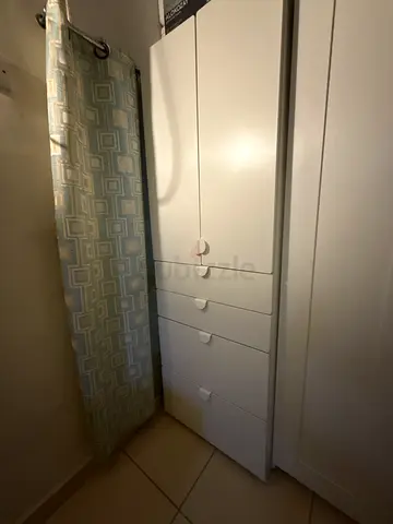 White wardrobe with drawers - good condition