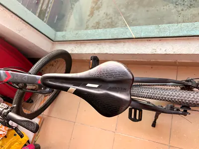 Used bike - light frame with comfort saddle