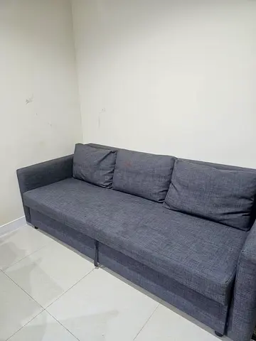 Grey Fabric Sofa -convert bed