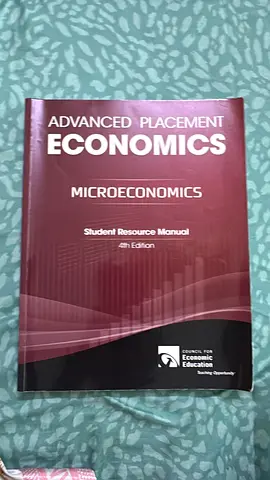 Advanced Placement Economics Microeconomics Student Resource Manual 4th Edition