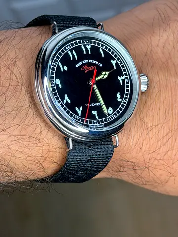 WEST END WATCH Co. Lowan 17 Jewels Manual Winding Size 42 mm