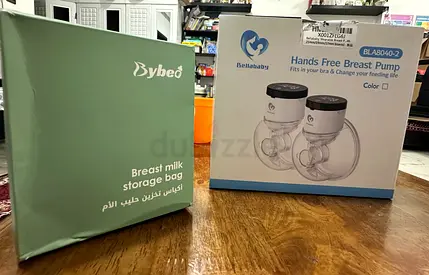 Hands-free Double Electric Breast Pump + chargeable with FREE Breast Milk Storage Bags
