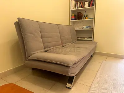 Home Centre Faith 3-Seater Fabric Sofa Bed – good Condition
