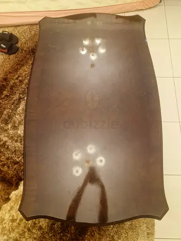 BIG Solid Wood Medium Rectangular Coffee Table with Inlay Detail