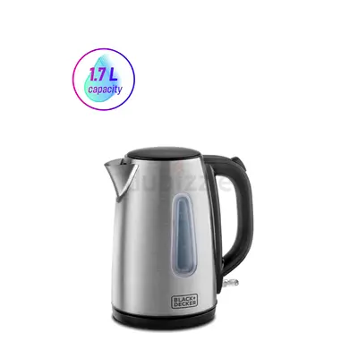 Electric Kettle With Stainless Steel Body 1.7 L 2200 W JC450-B5 Silver/Black