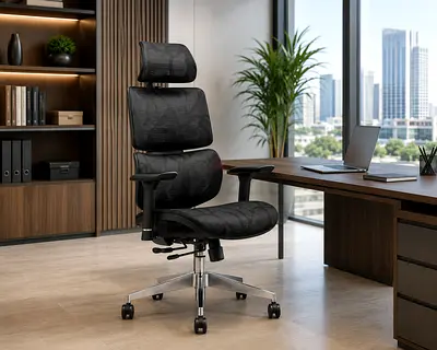 Locus Black High Back Ergonomic Chair Dubai | Premium Ergonomic Office Chair UAE