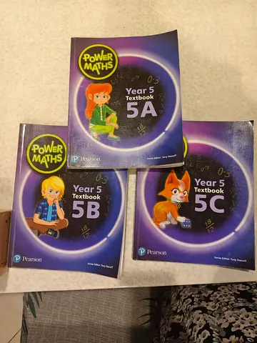 Power Maths Year 5 Textbooks 5A, 5B, 5C (Pearson) - Good Condition