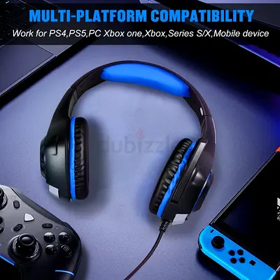 Wired Gaming Headset with Mic — Multi-Platform Compatible (PS4/PS5/Xbox/Switch/PC)