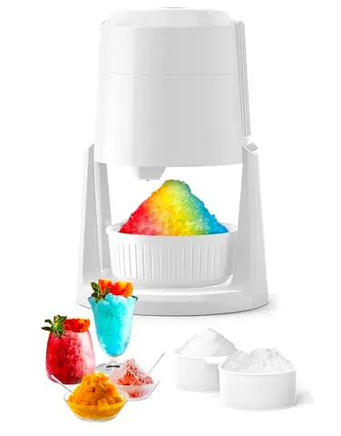 Electric Ice Shaver / Snow Cone Maker - Compact White