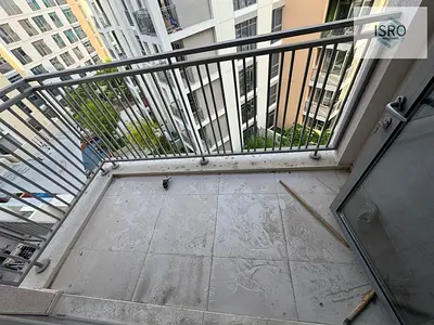 1bed-tunnel building -balcony-poll gym and parking.