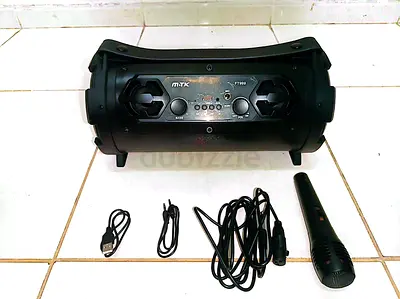 M-TK FT999 Portable Bluetooth Speaker with Karaoke Microphone
