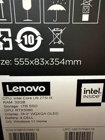 Brand new Sealed Lenovo Legion Pro 7I Core Ultra 9 275HX RTX 5080 32GB DDR5