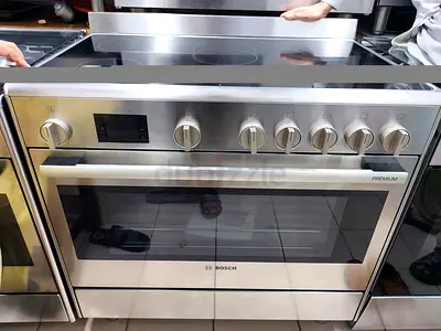 Bosch latest model series electric ceramic 5 hobs stove oven dual fan cooking range cooker 90x60