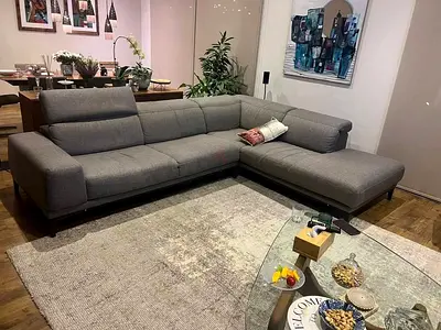 Natuzzi brand made by Italian L Shape sofa