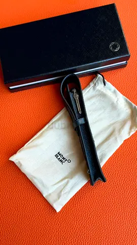 Montblanc Single Pen Leather Case with Original Box and Pouch