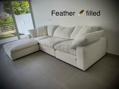 As perfect condition feather 🪶 filled modular sofa