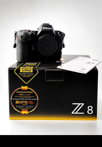 Nikon Z8 mirrorless camera body with box