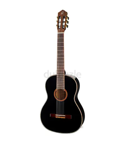 Ortega Family Series Classic Guitar Black Finish Includes Deluxe Gig Bag - Brand New
