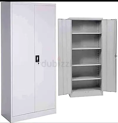 Metal Storage Cabinet with Shelves - Lockable Office Cupboard
