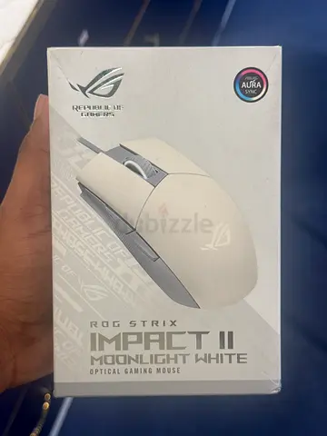 ASUS ROG Strix Impact II Moonlight White Gaming Mouse - New in Box