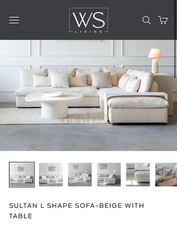 L Shaped Sectional Sofa, Excellent Condition, Dubai Creek Harbour