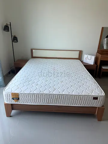 Bed set (bed+night stands+vanity mirror) Pan Home