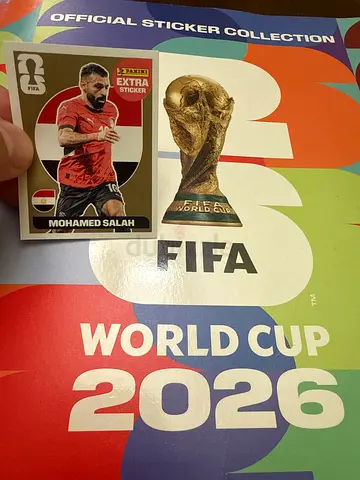 Mohamed Salah Extra Gold FIFA WORLD CUP 2026 Sticker