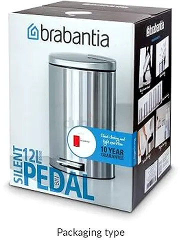 Brabantia  Stainless Steel Silent Pedal Bin  150 FREE DELIVERY