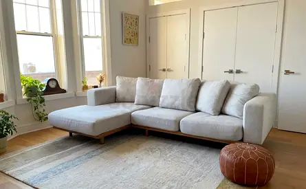 West Elm feather 🪶 filled L Shape Sofa