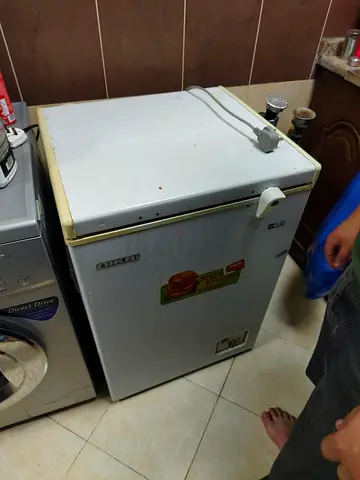 Small upright chest freezer - used, working condition