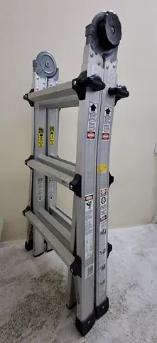 Aluminium Multi-Position Folding Ladder - 3x4 Sections, Good Condition