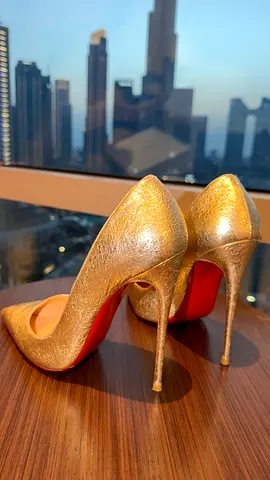 Christian Louboutin So Kate 120 Gold Metallic Pumps