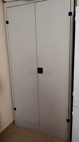 Large Metal Storage Cabinet / Wardrobe - Good Condition