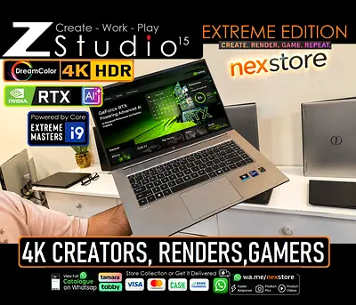 Hp Zbook Studio i9 Extreme DreamColor Edition 32GB RTX Gpu - Like New , xps precision p1 p16 p16s x1