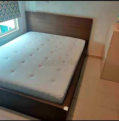 IKEA Brown MALM Queen Storage Bed with IKEA Mattress 160 x 200 cm
