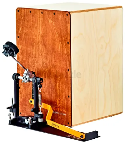 Ortega Stomp Box Cajon Bundle With Left Foot  Back Pack - Brand New