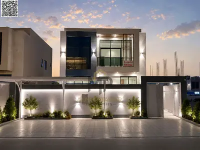 Villa with electricity, water, and air conditioning, with a garden and swimming pool, for sale directly from the owner. Dubai villa design, directly o