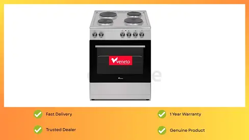 Veneto 4 Hot Plate Electric Cooker With 1 Year Warranty