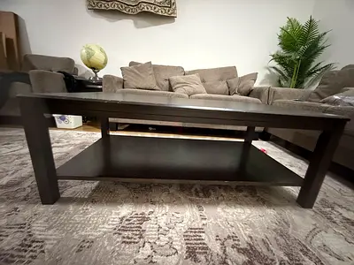 Dark wood console table / sofa table in good condition