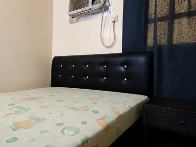 Used bed with home center mattress and single side drawer with dresser