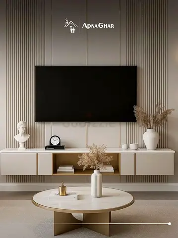 Elegant Minimalist Media Wall