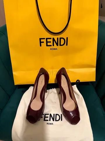 FENDI Peep Toe Heels | Authentic