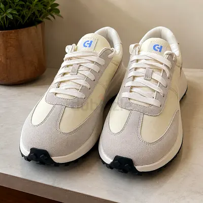 Cool Haan Original White Cream Casual Sneakers New