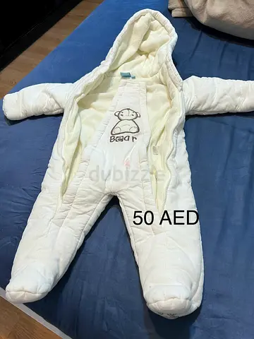 Warm Hooded Baby Snowsuit / All-in-One Winter Onesie - Size Newborn/0-3M